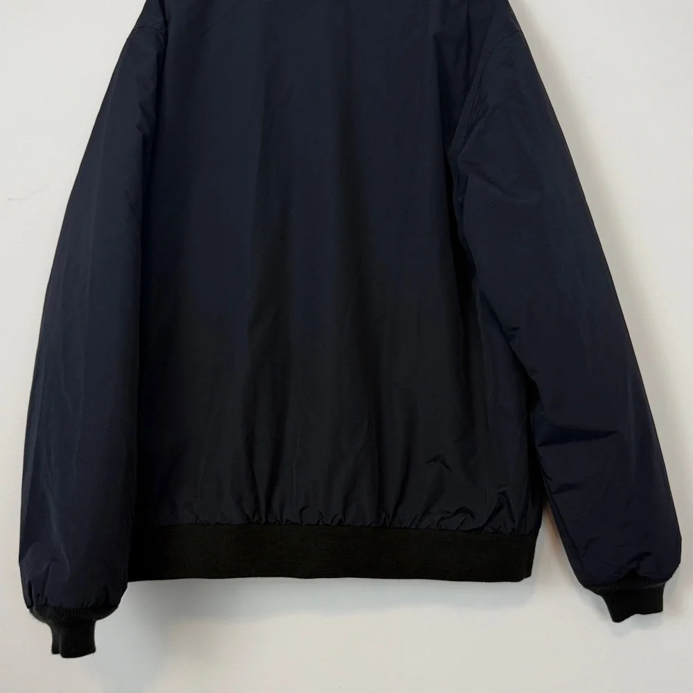 LL Bean Men’s Fleece Lined Warm-Up Jacket. Navy Blue. Size Large Regular.